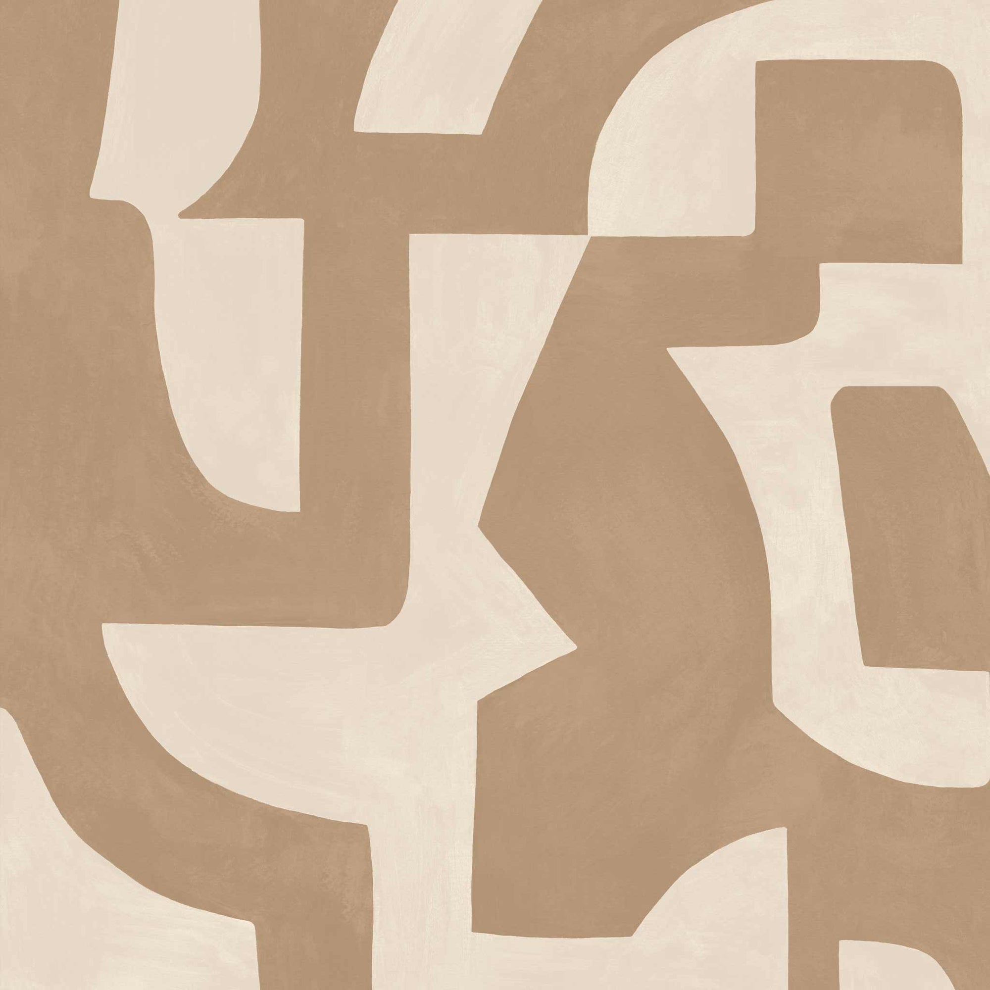 Habita wallpaper design - Forma pattern in Natural