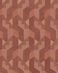 Habita wallpaper design - rust  grasscloth Gio pattern in Roobios