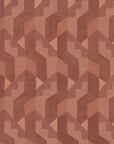 Habita wallpaper design - rust grasscloth Gio pattern in Roobios