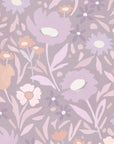 Habita wallpaper design - lavender Maude floral pattern