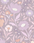 Habita wallpaper design - lavender Maude floral pattern