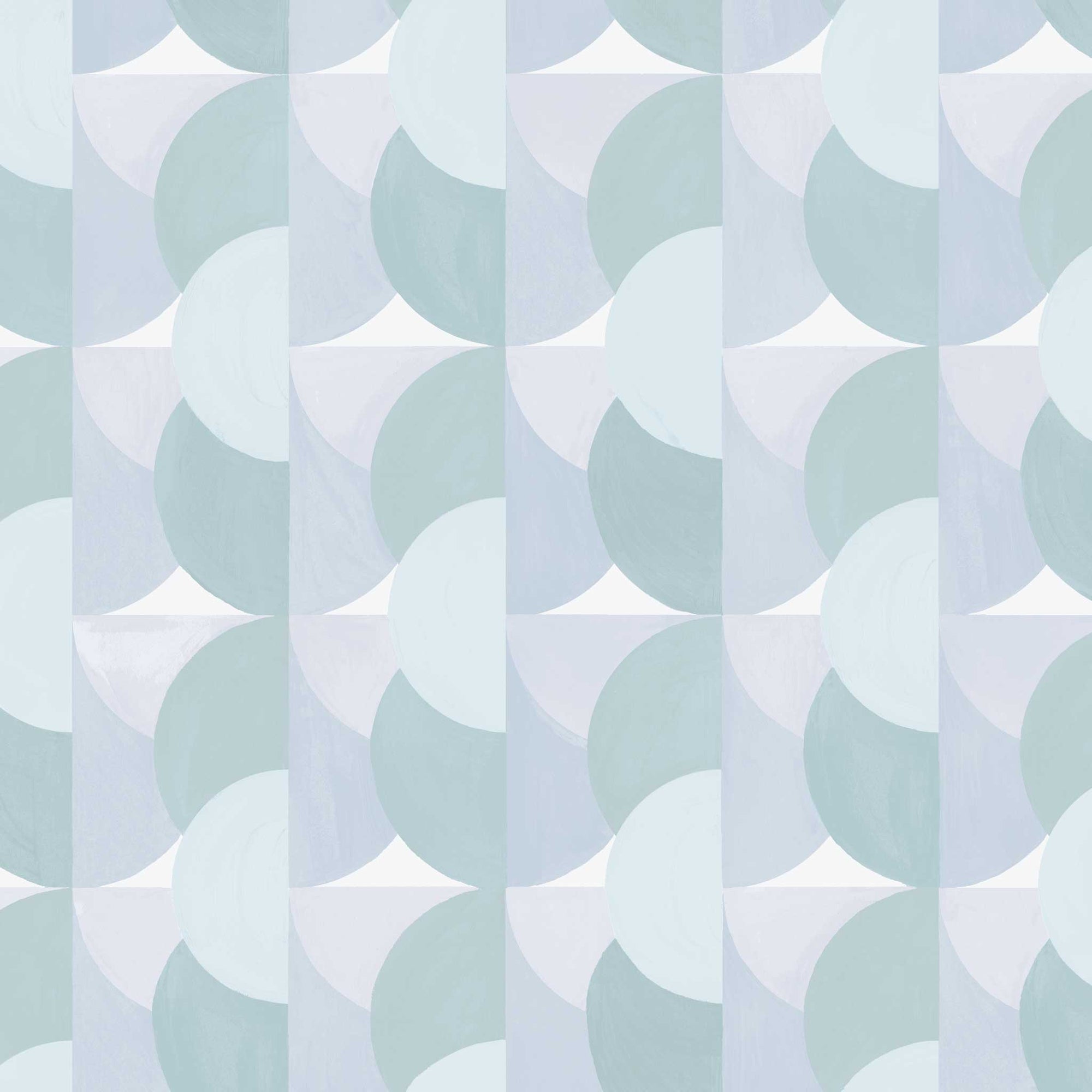 Habita wallpaper pattern - blue Sunrise in Pool