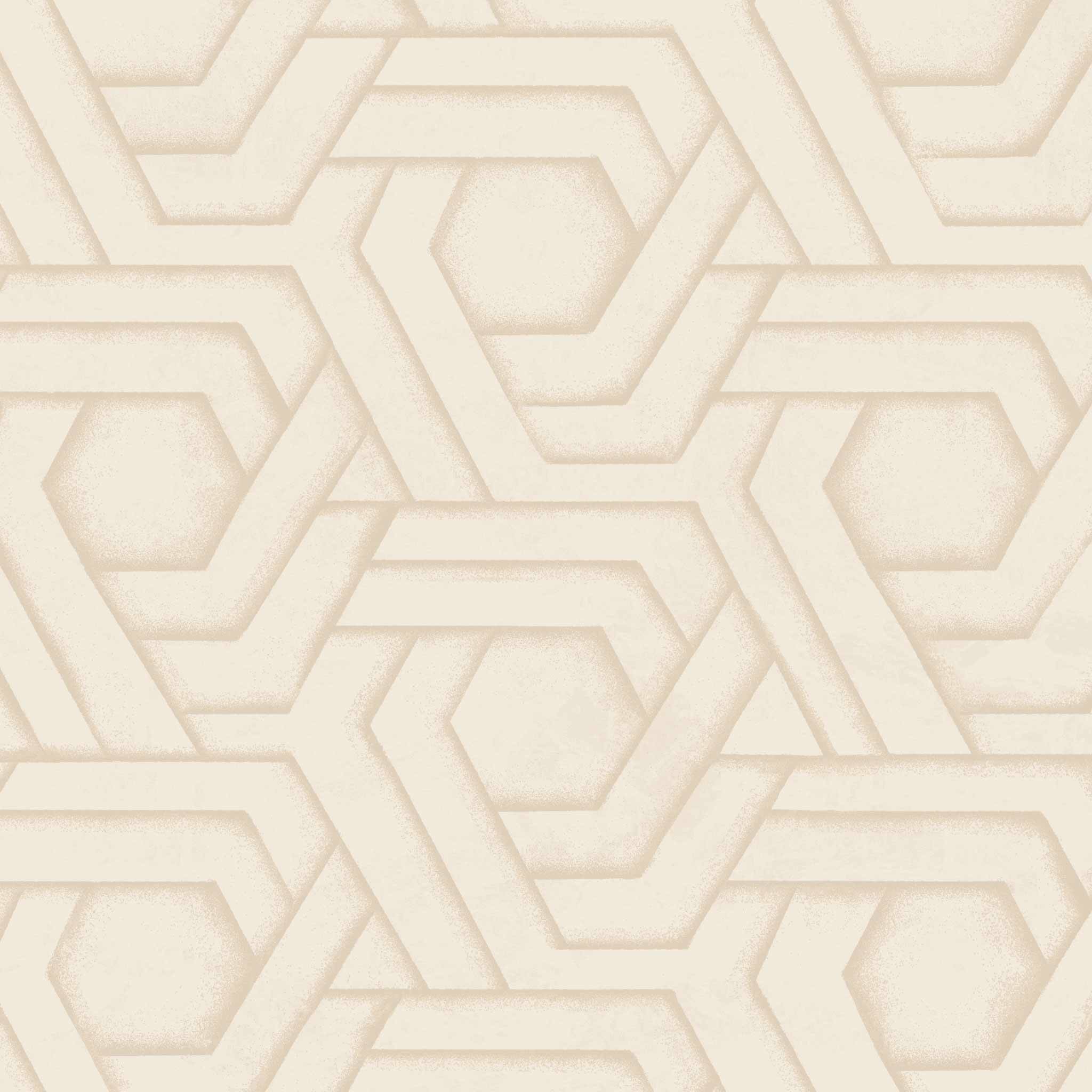 Habita wallpaper design -  Hix pattern in Natural