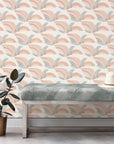 Habita designer wallpaper - Flock pattern